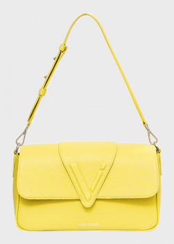 Желтая сумка-багет Vikele Studio Name из натуральной кожи, фото